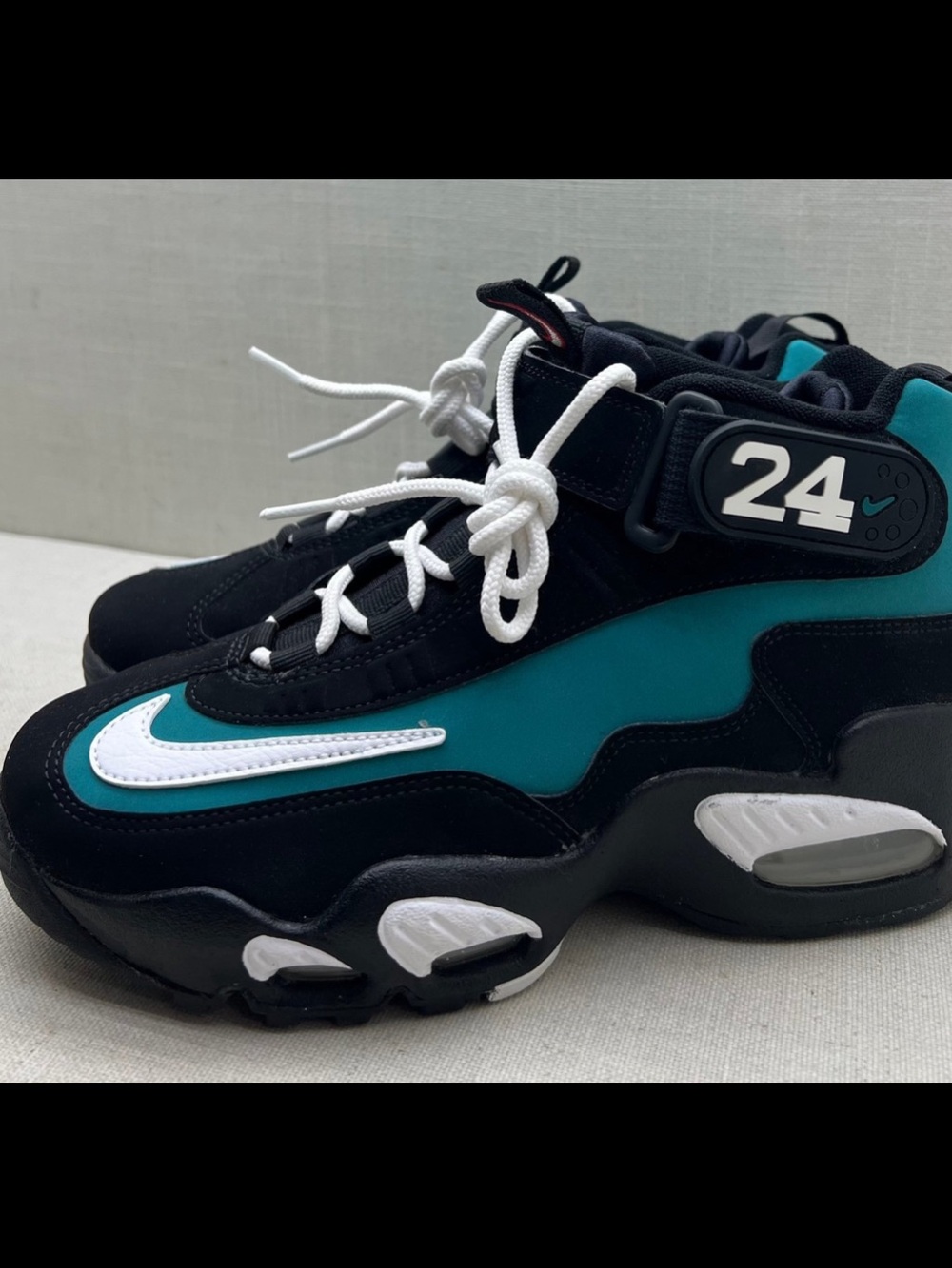Nike Kids Black & Teal High-Top Sneakers